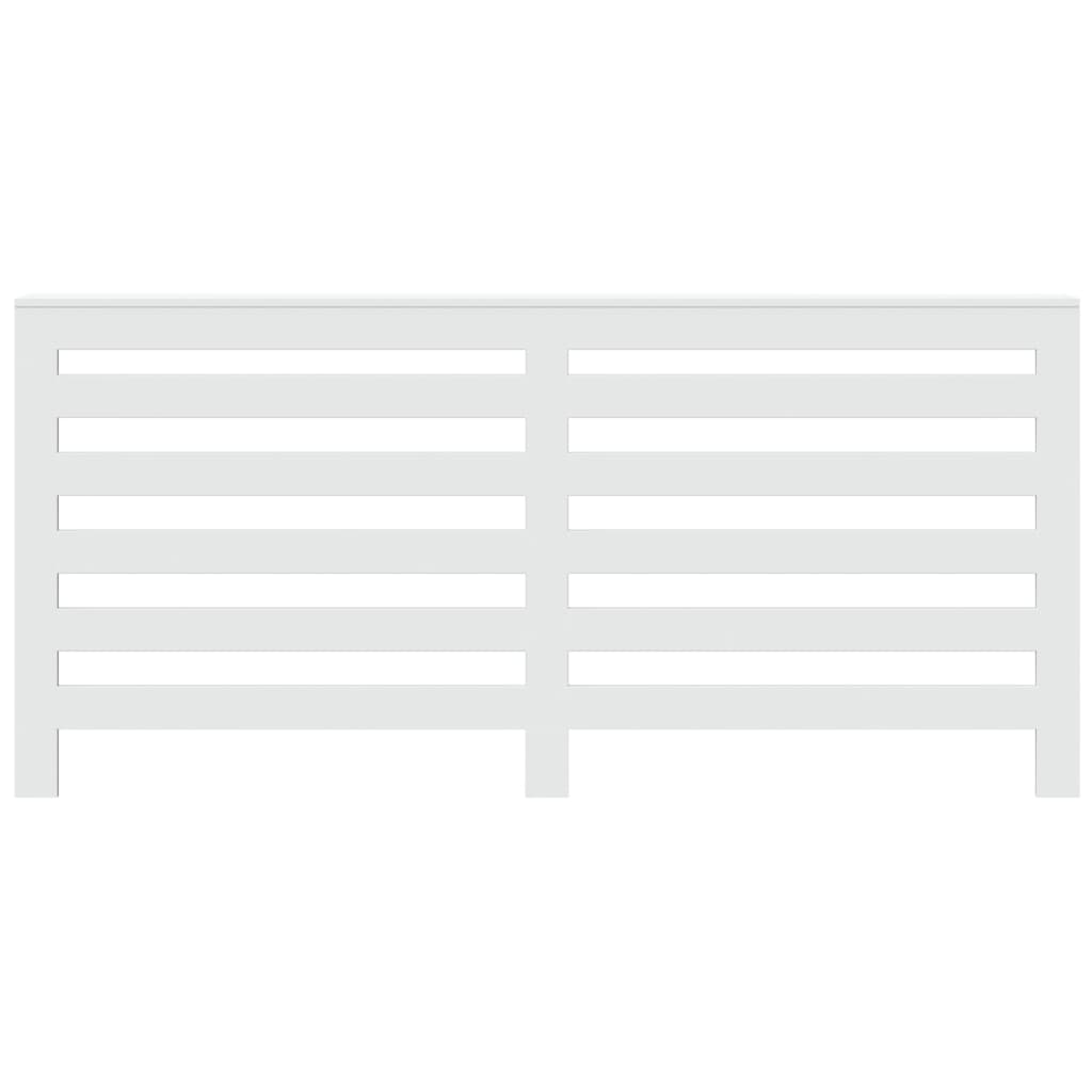 Radiatordeksel hvit 175x20x82 cm konstruert tre