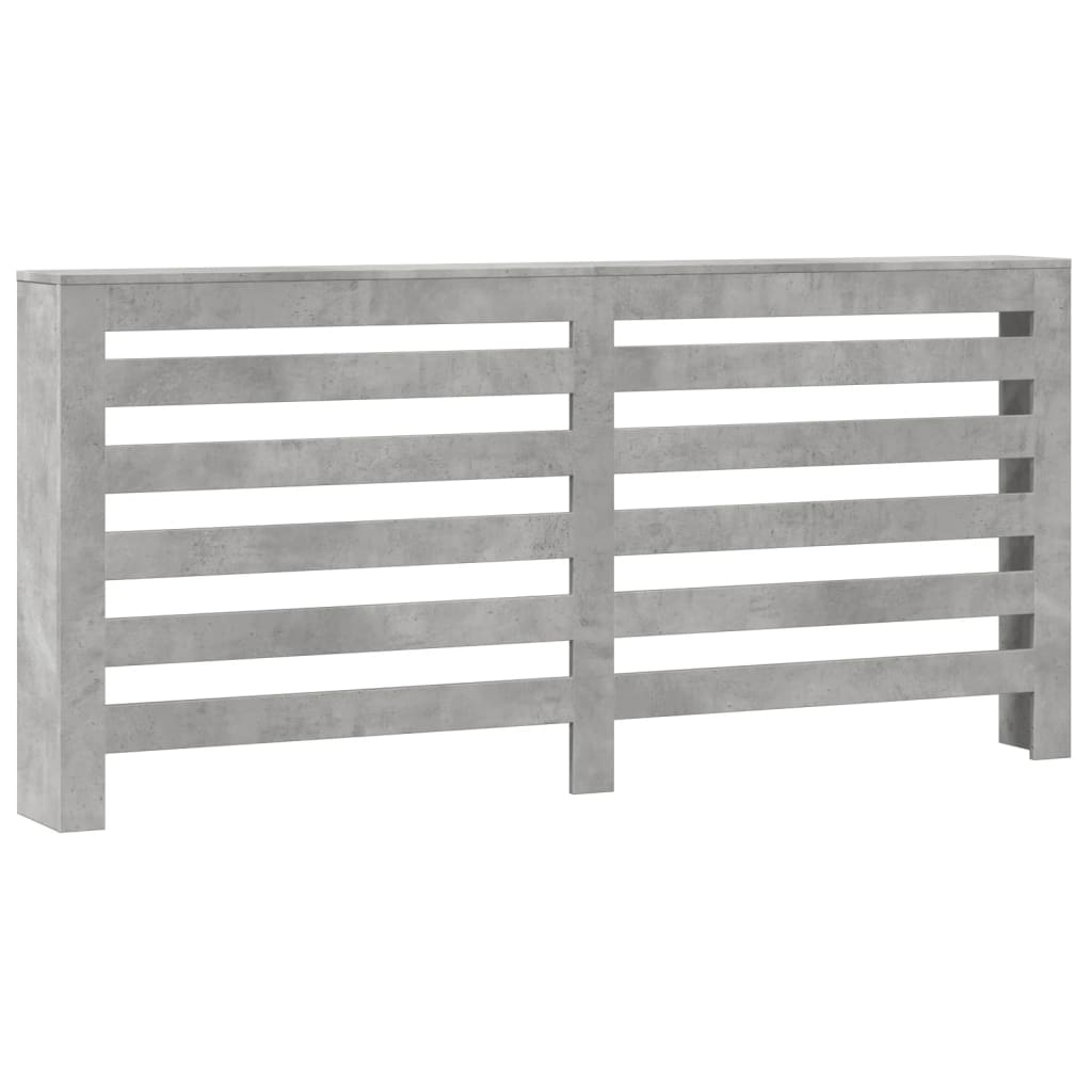 Radiatordeksel betonggrå 175x20x82 cm konstruert tre