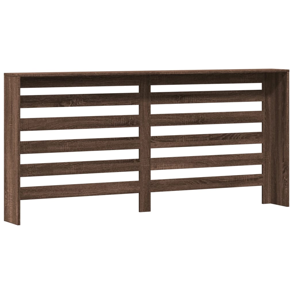 Radiatordeksel brun eik 175x20x82 cm konstruert tre