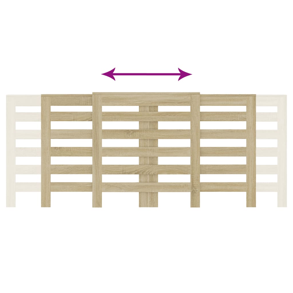 Radiatordeksel sonoma eik 205x21,5x83,5 cm konstruert tre