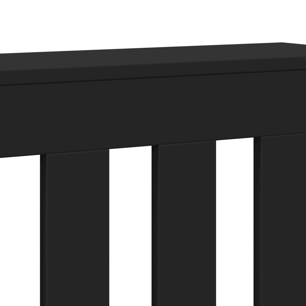 Radiatordeksel svart 78x20x82 cm konstruert tre