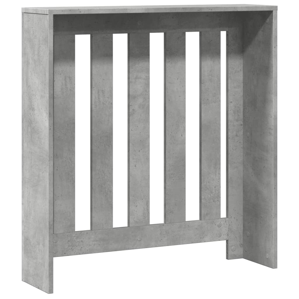 Radiatordeksel betonggrå 78x20x82 cm konstruert tre