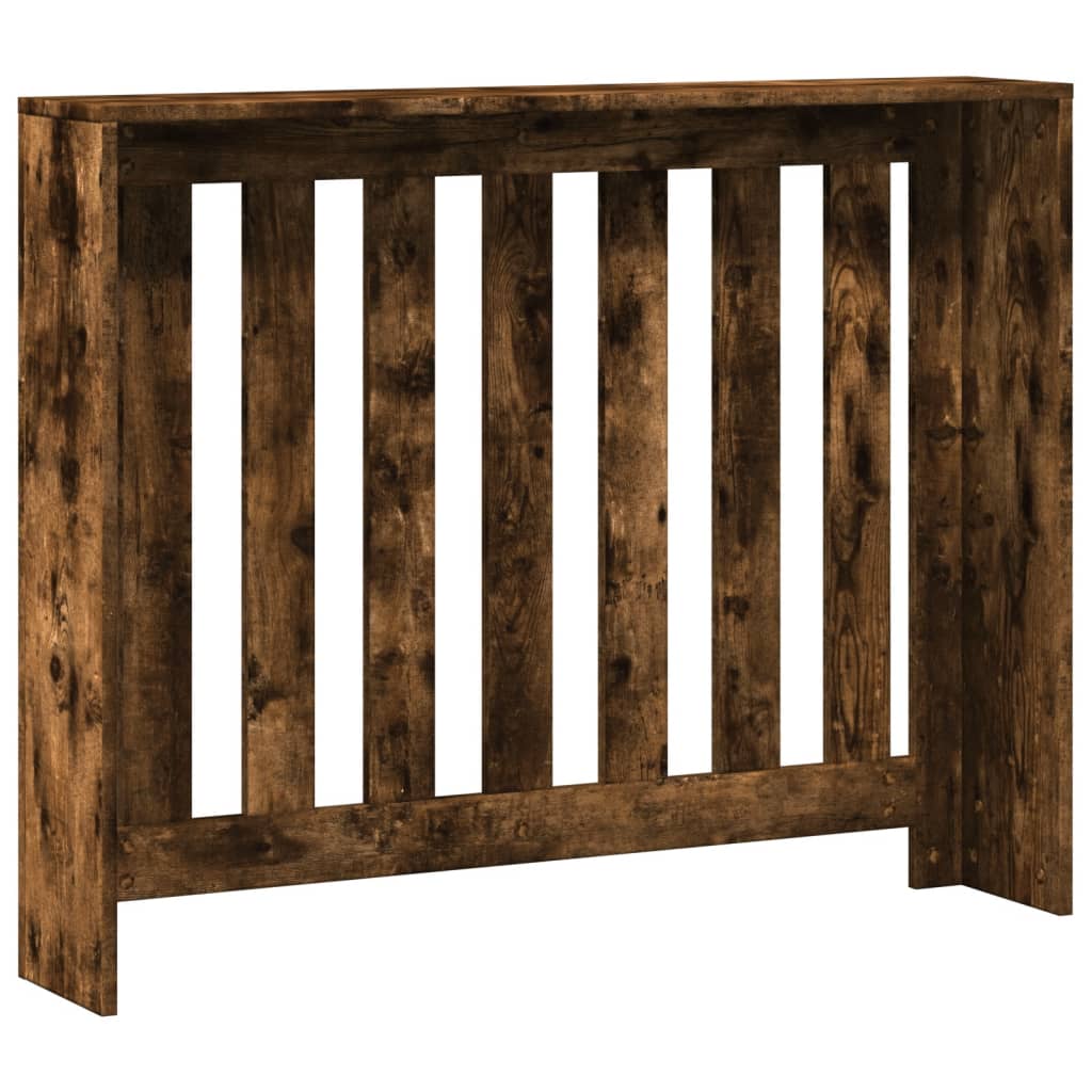 Radiatordeksel røkt eik 104x20x82 cm konstruert tre
