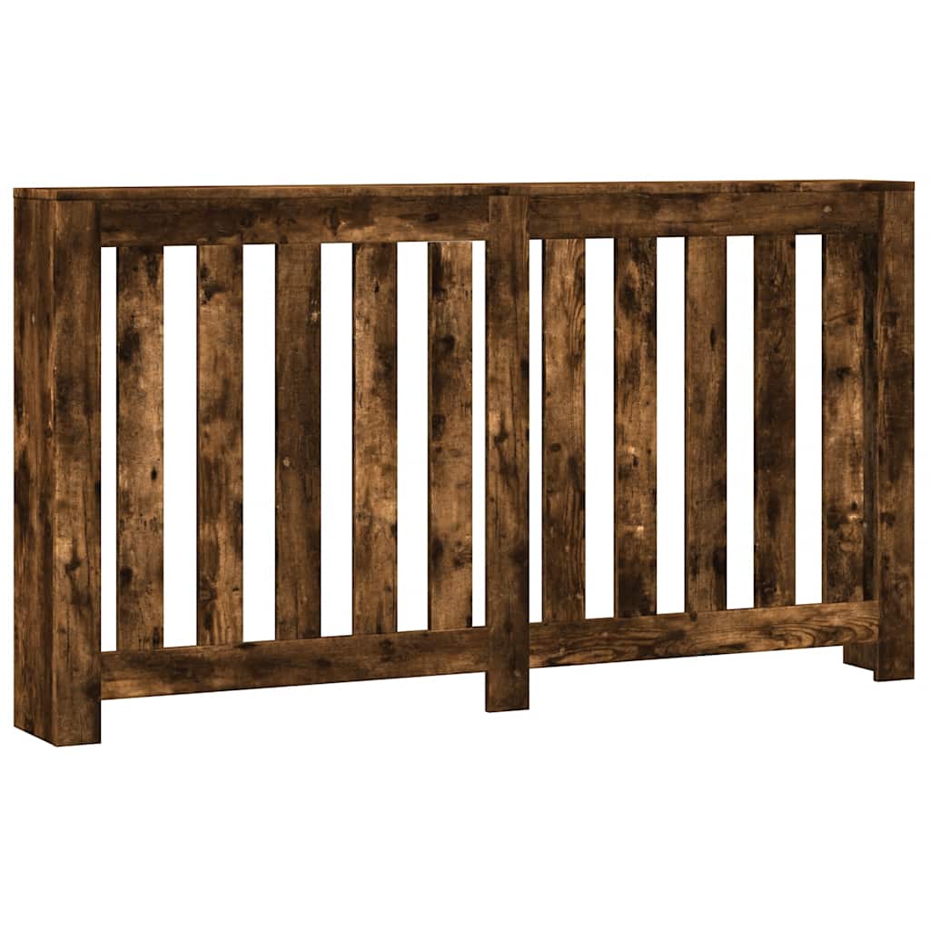 Radiatordeksel røkt eik 149x20x82 cm konstruert tre