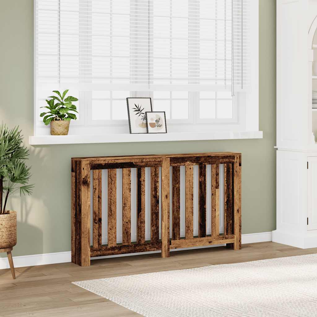 Radiatordeksel gammelt tre 149x20x82 cm konstruert tre