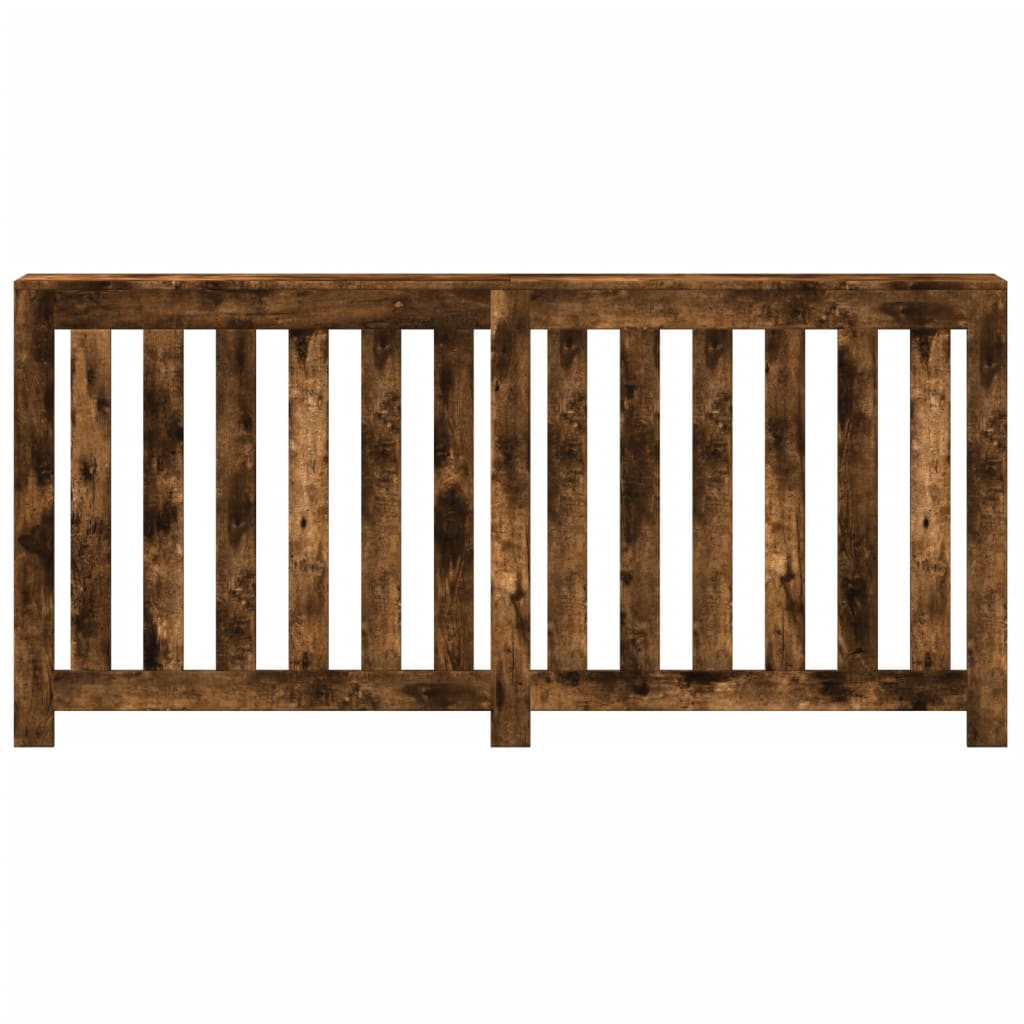 Radiatordeksel røkt eik 175x20x82 cm konstruert tre