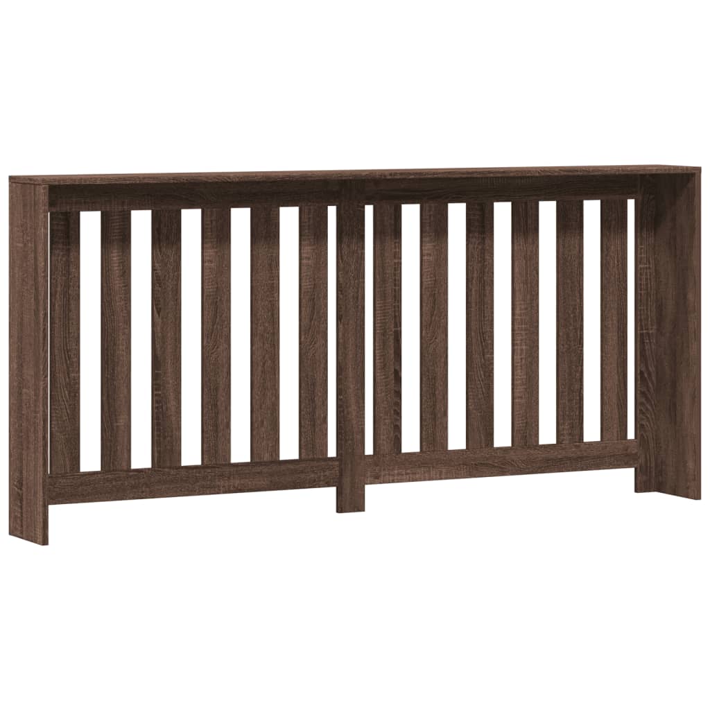 Radiatordeksel brun eik 175x20x82 cm konstruert tre