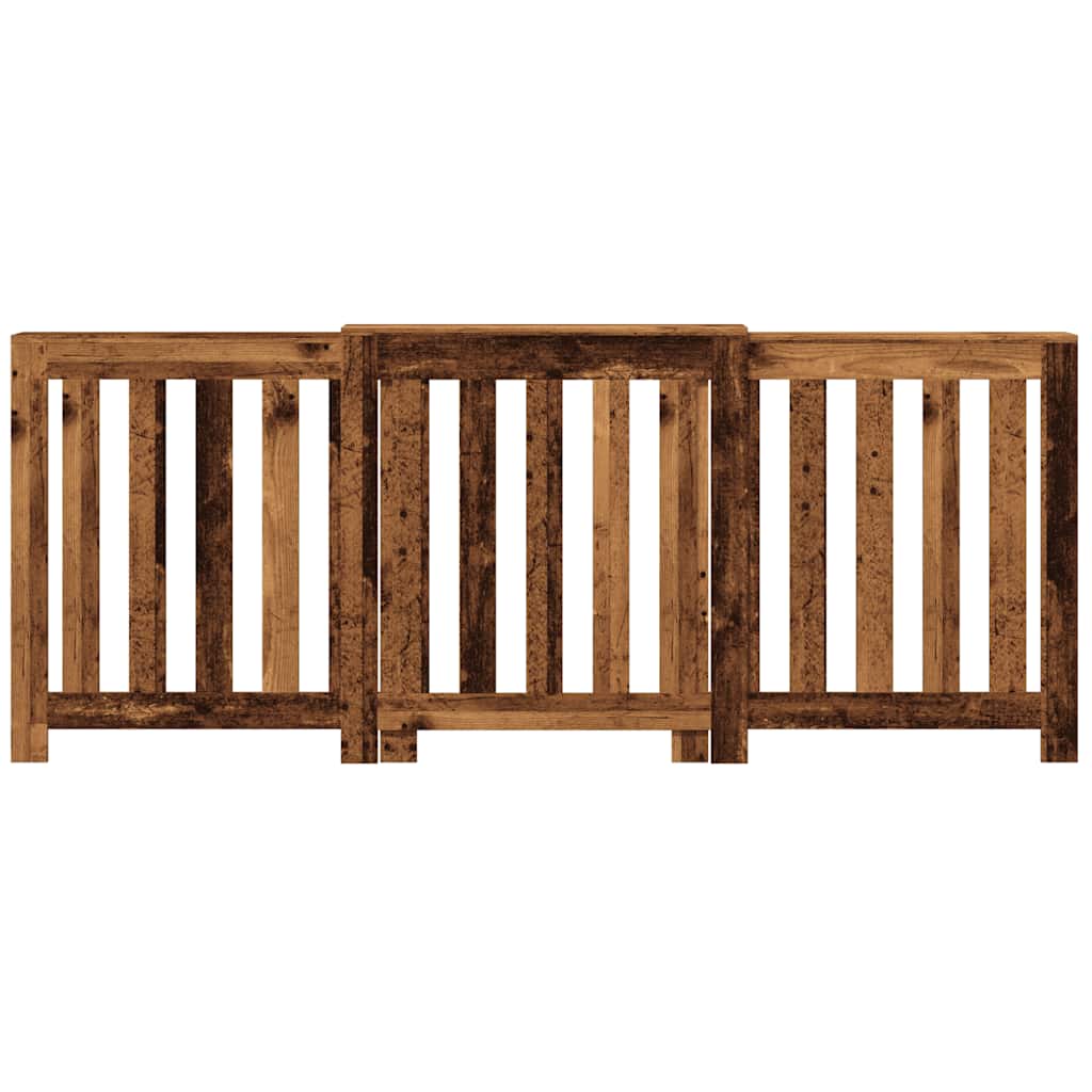 Radiatordeksel gammelt tre 205x21,5x83,5 cm konstruert tre
