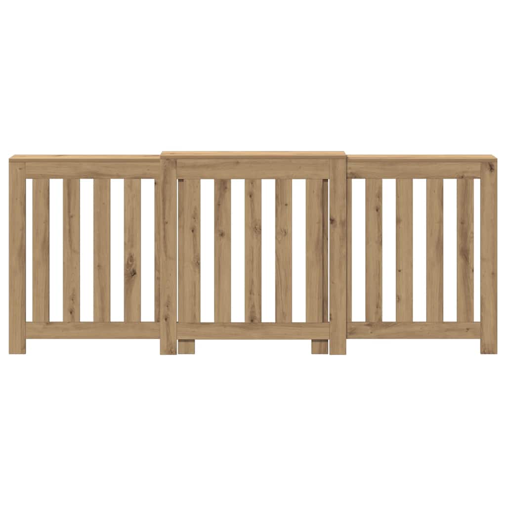 Radiatordeksel artisanal eik 205x21,5x83,5 cm konstruert tre
