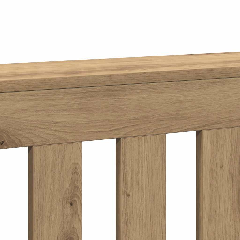Radiatordeksel artisanal eik 205x21,5x83,5 cm konstruert tre