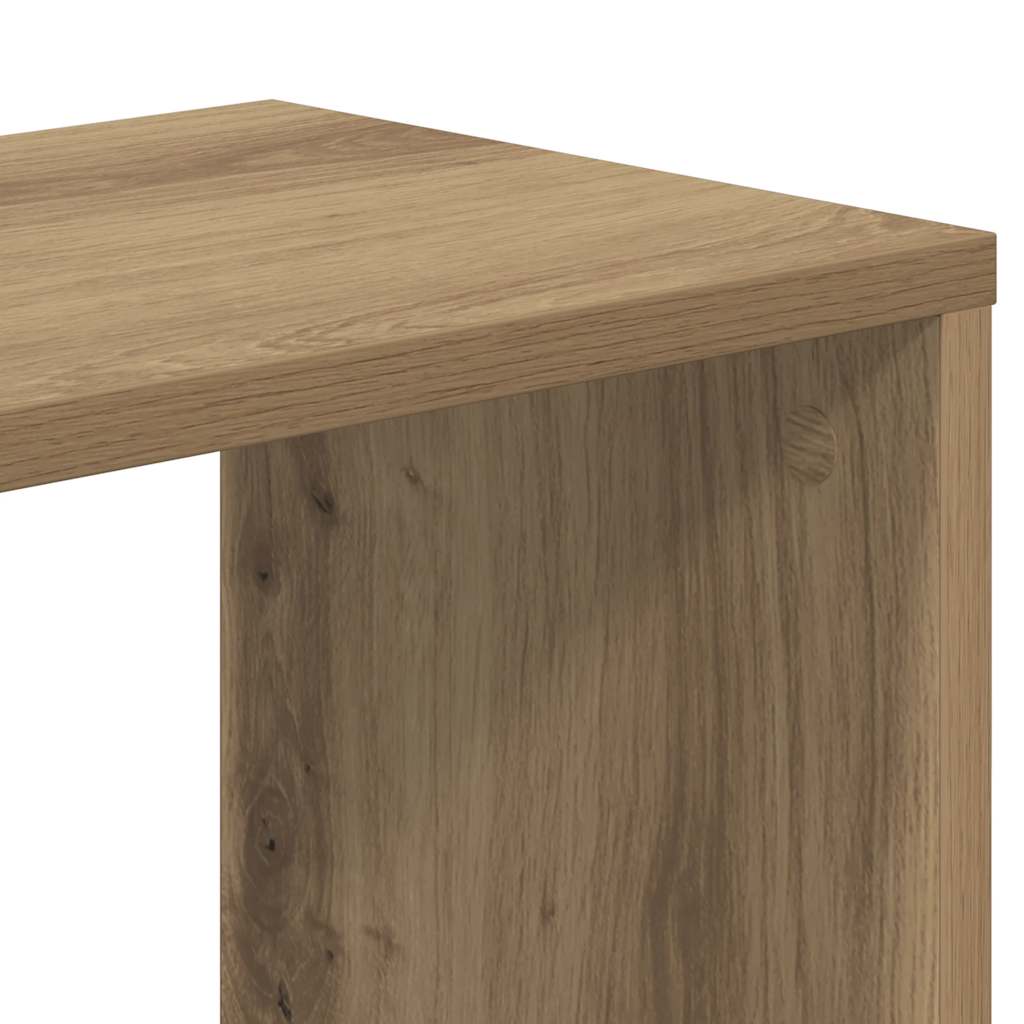 Bokhylle 5 etasjer artisan eik 45x23,5x162,5 cm konstruert tre