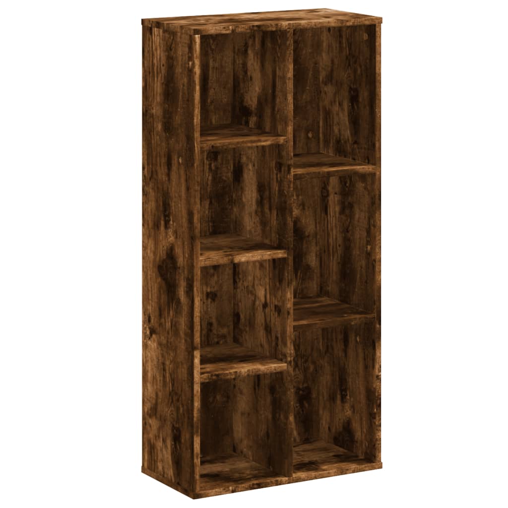 Bokhylle røkt eik 50x25x105 cm konstruert tre