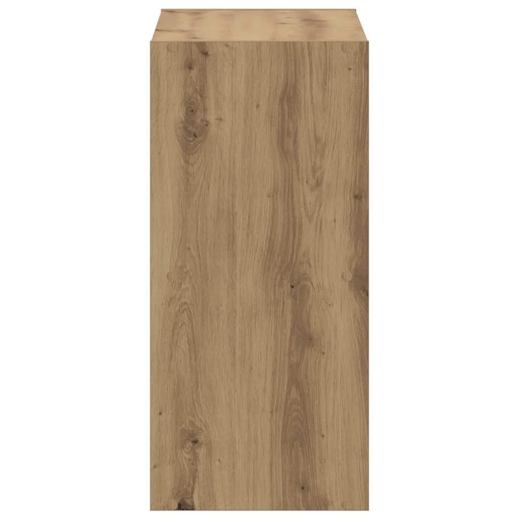 Bokhylle artisan eik 68,5x32x68,5 cm konstruert tre