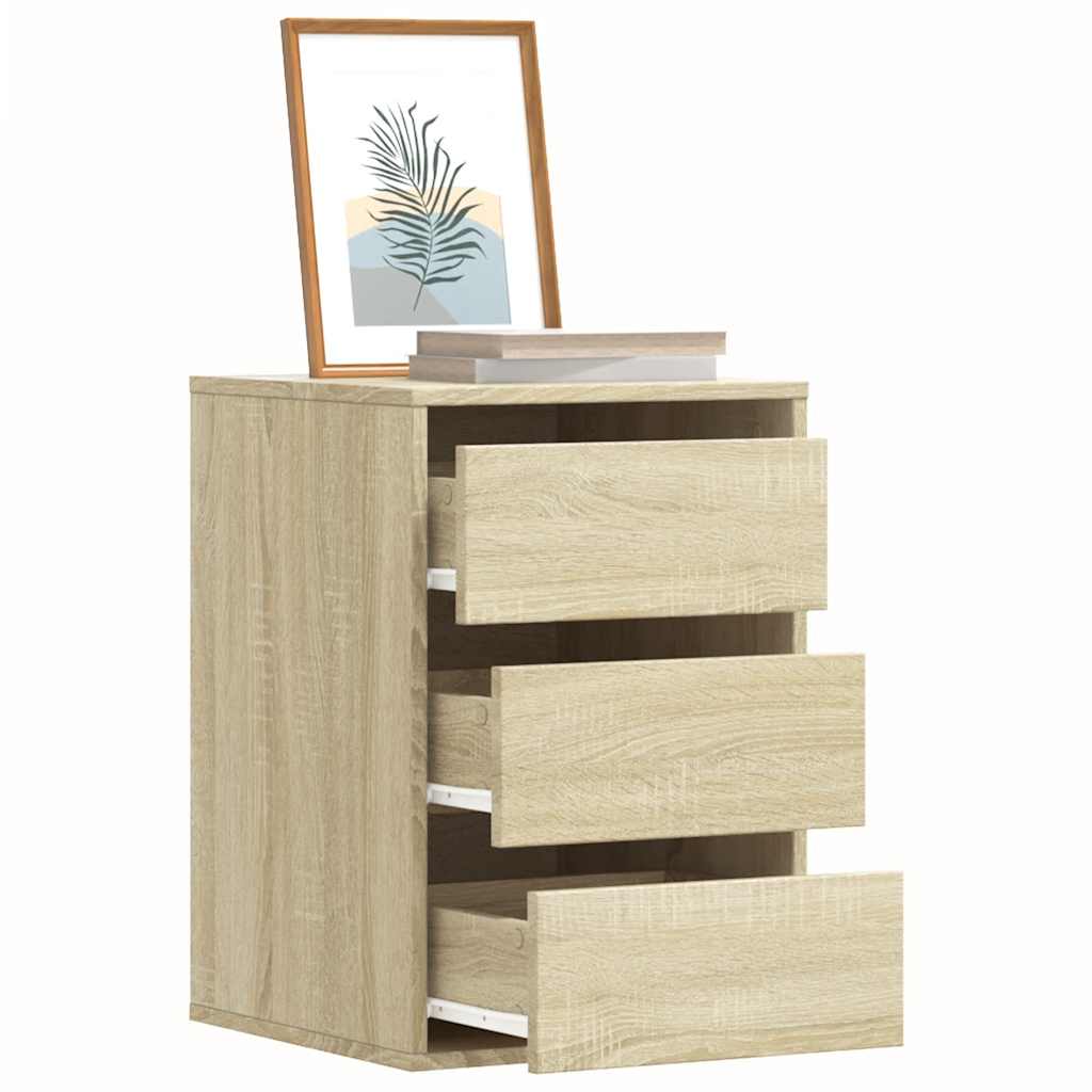 Kommode sonoma eik 40x41x58 cm konstruert tre