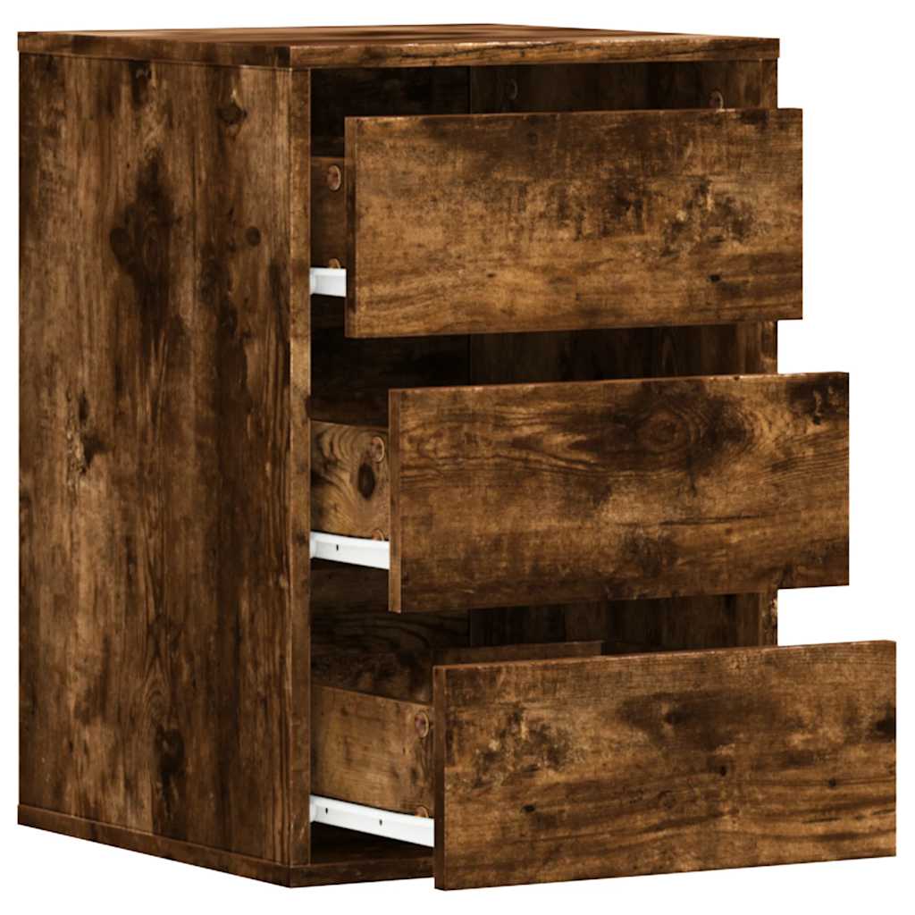 Kommode røkt eik 40x41x58 cm konstruert tre