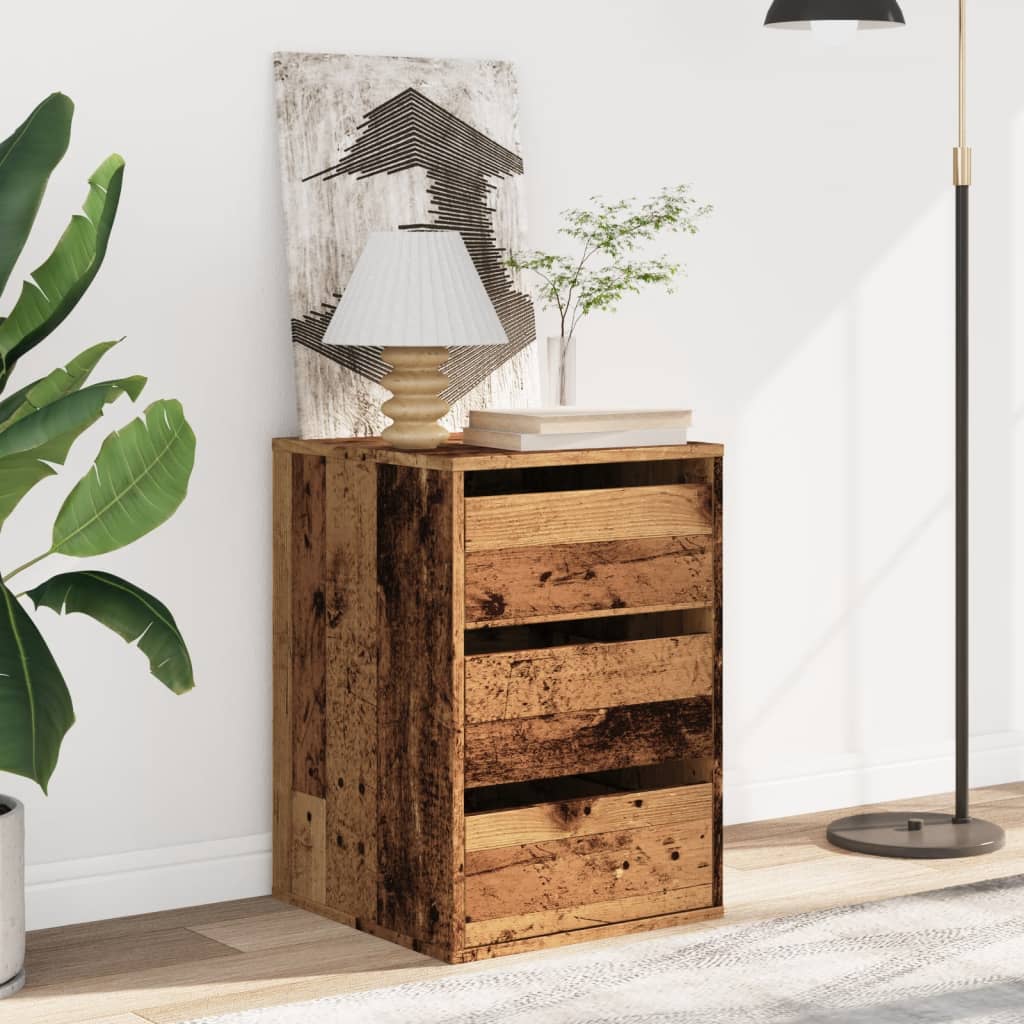 Kommode gammelt tre 40x41x58 cm konstruert tre