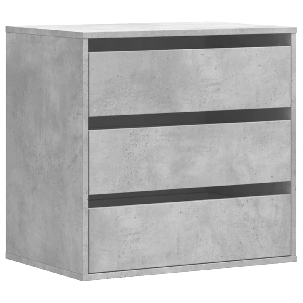Kommode betonggrå 60x41x58 cm konstruert tre