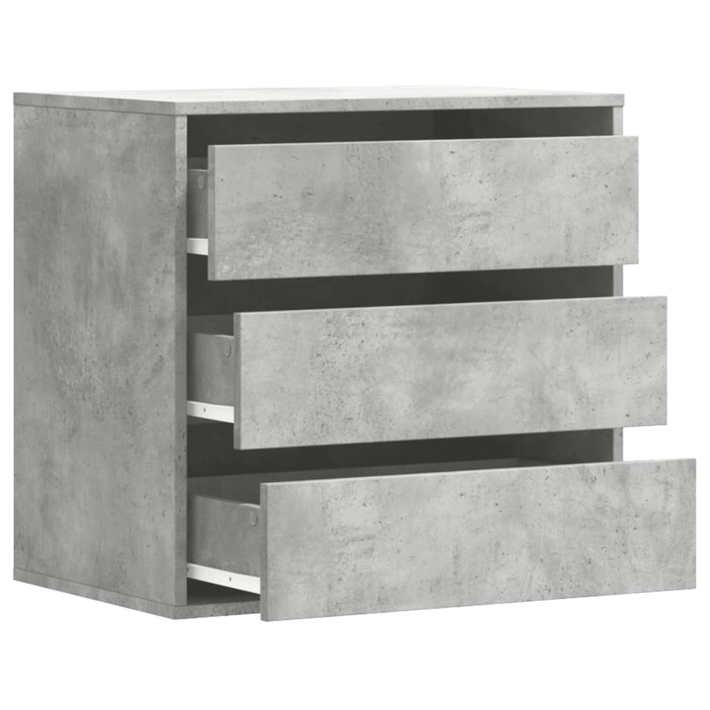 Kommode betonggrå 60x41x58 cm konstruert tre