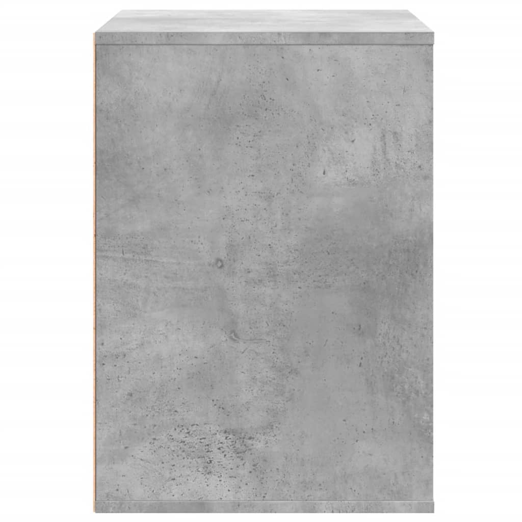 Kommode betonggrå 80x41x58 cm konstruert tre