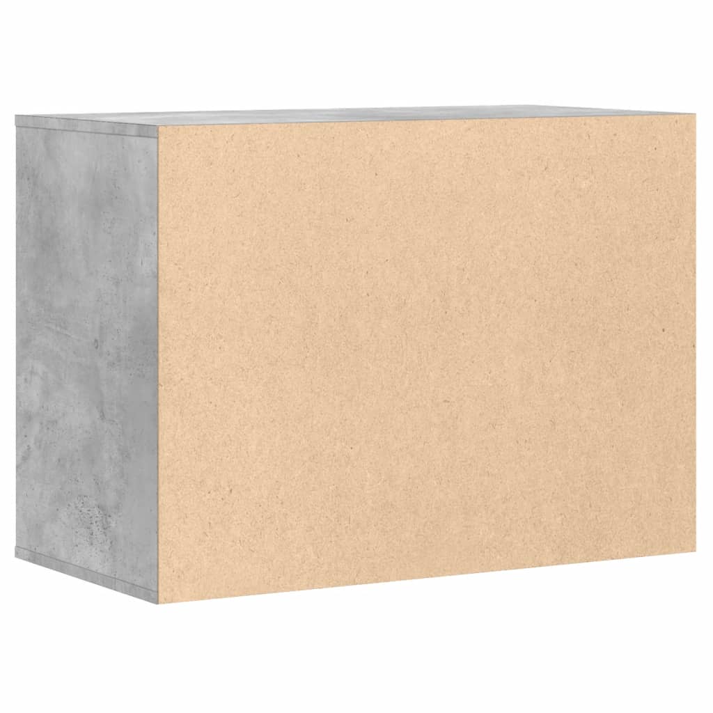 Kommode betonggrå 80x41x58 cm konstruert tre