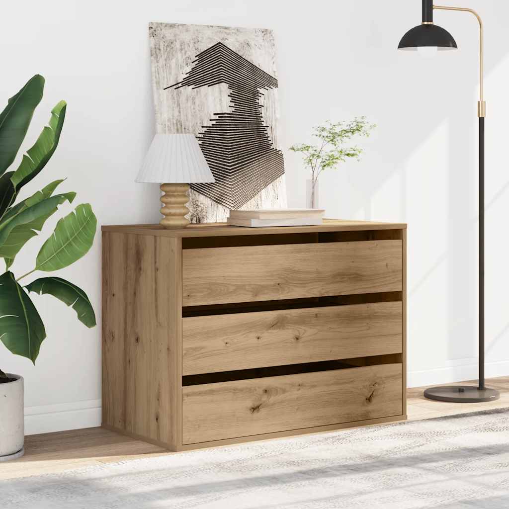 Kommode artisan eik 80x41x58 cm konstruert tre
