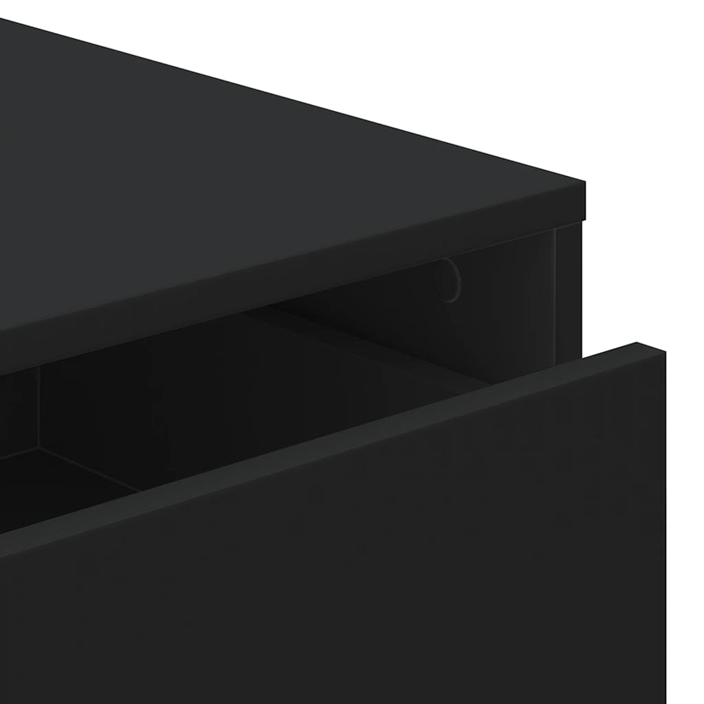 Kommode svart 60x41x76 cm konstruert tre