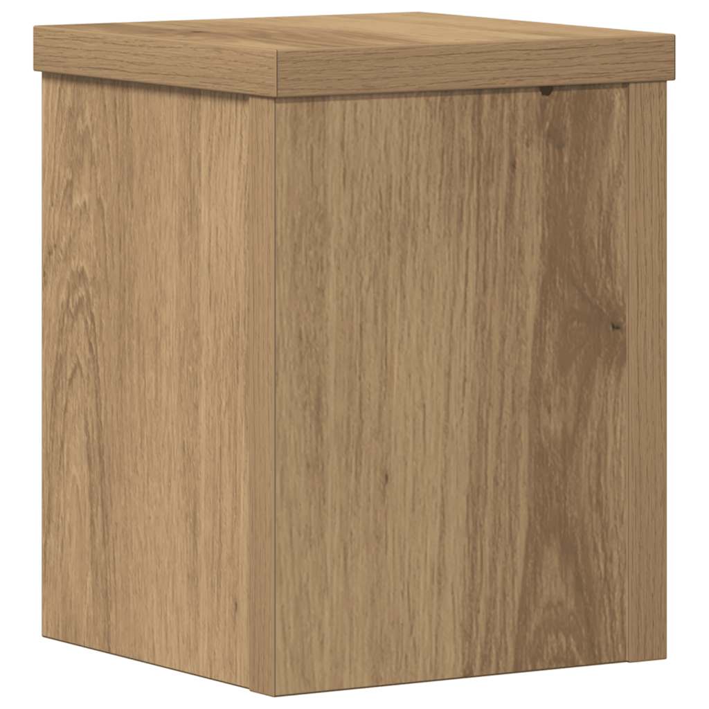 Plantestativer 2 stk artisan eik 15x15x20 cm konstruert tre