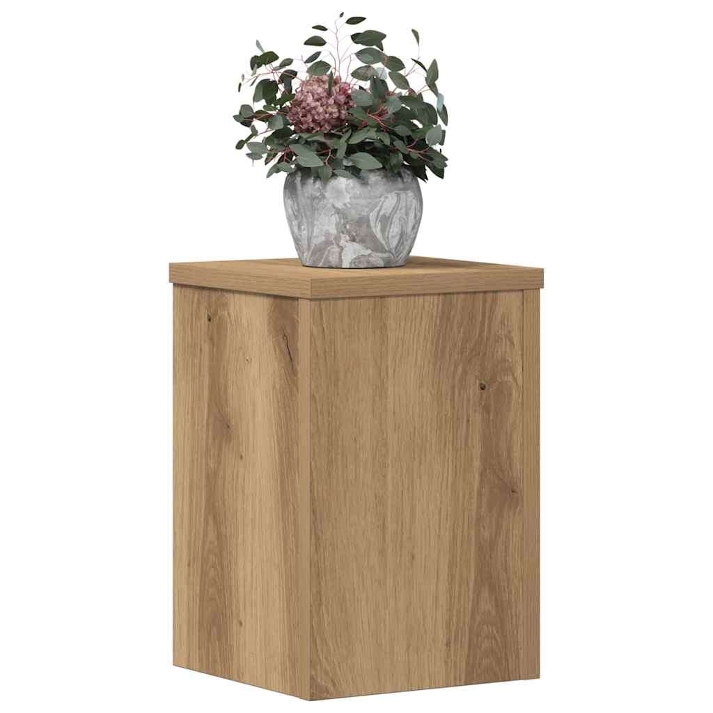 Plantestativer 2 stk artisan eik 20x20x30 cm konstruert tre
