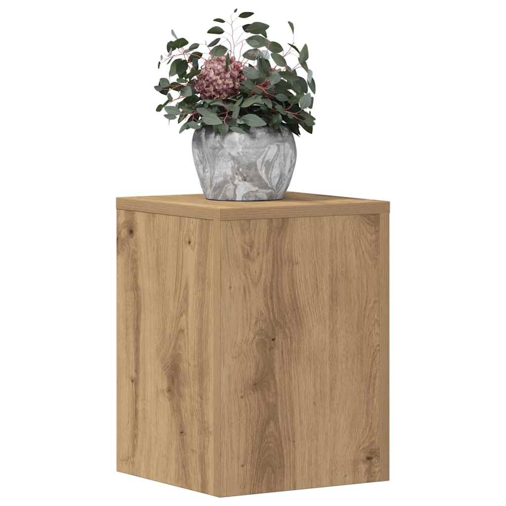 Plantestativer 2 stk artisan eik 25x25x35 cm konstruert tre