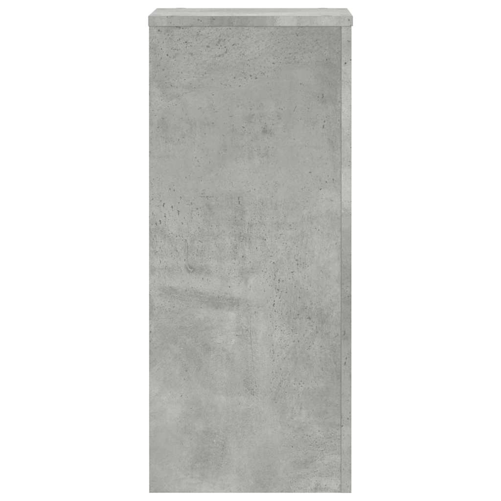Plantestativer 2 stk betonggrå 30x30x70 cm konstruert tre
