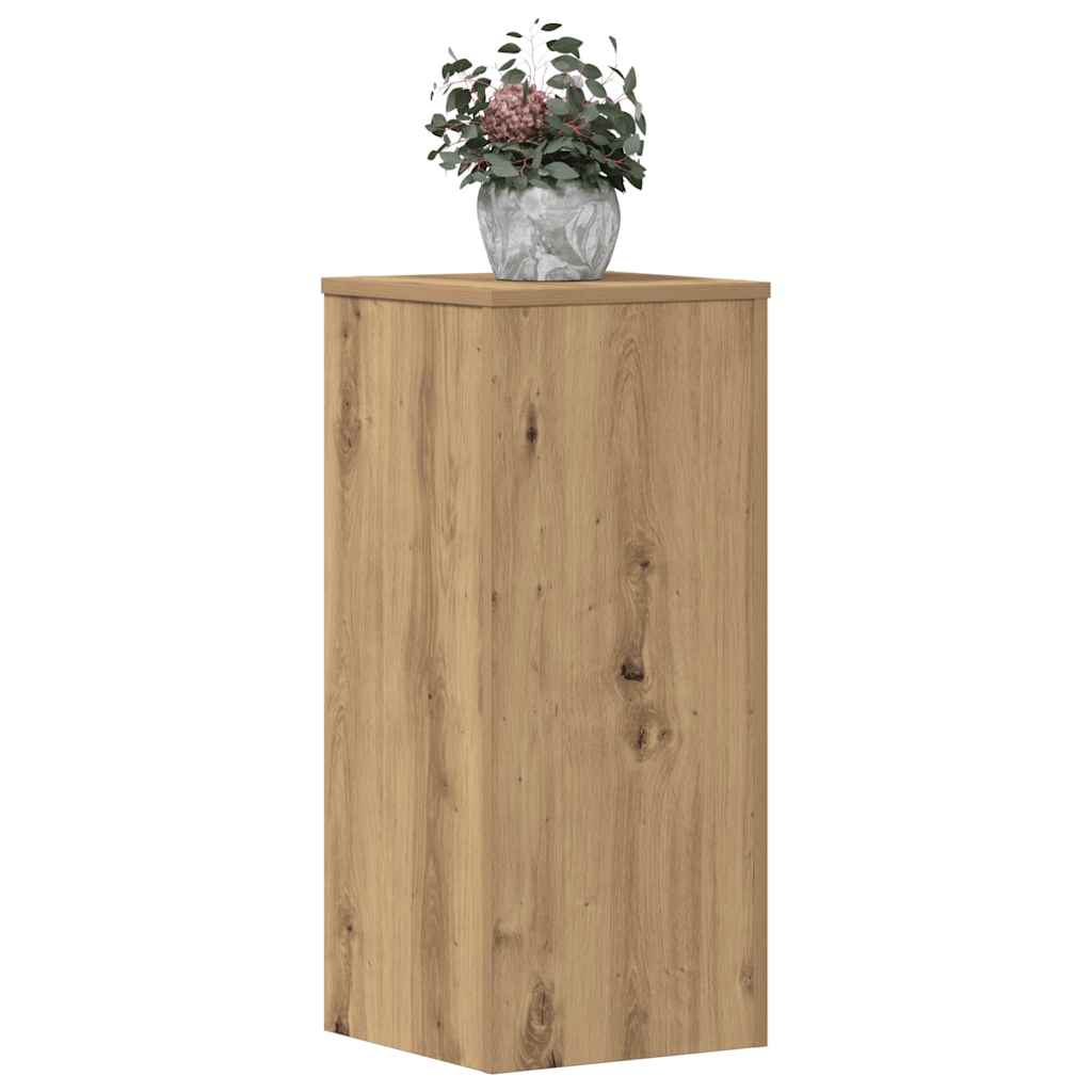 Plantestativer 2 stk artisan eik 30x30x70 cm konstruert tre