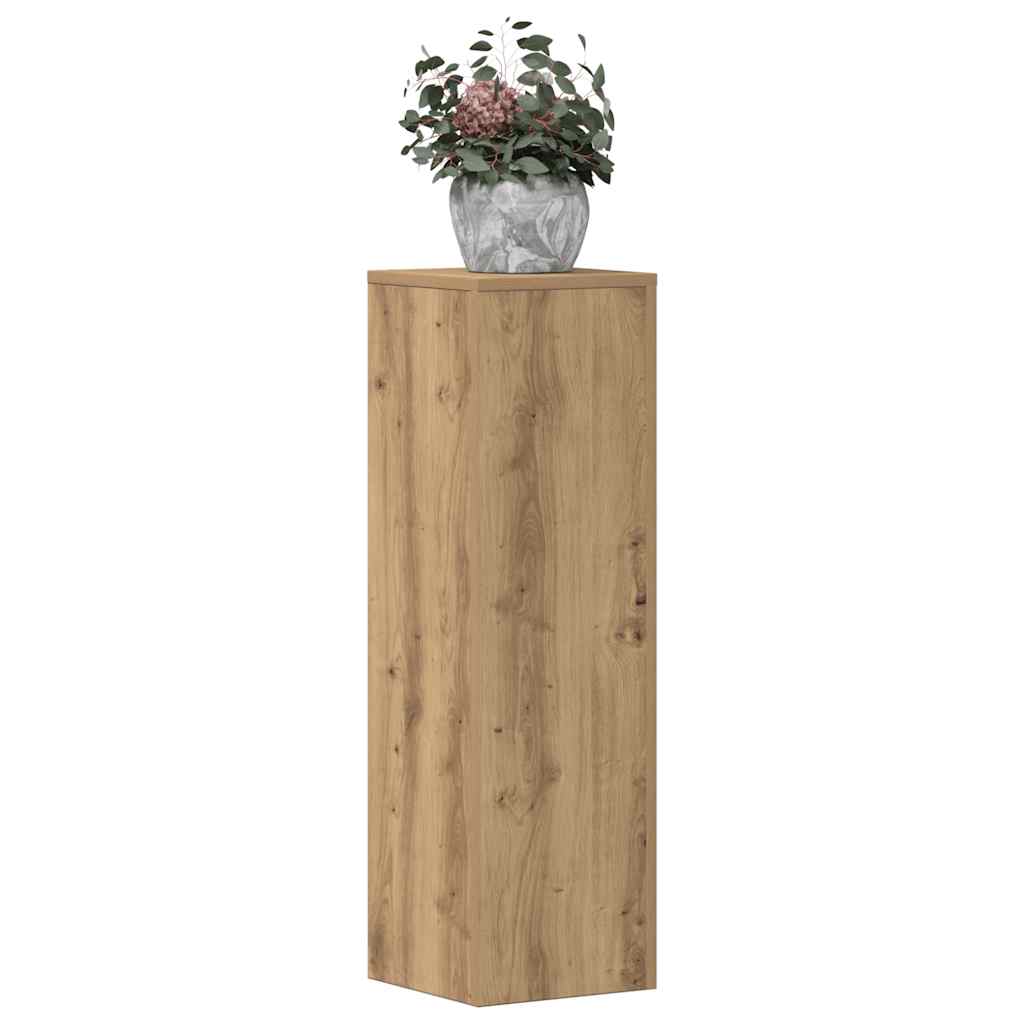 Plantestativer 2 stk artisan eik 25x25x80 cm konstruert tre