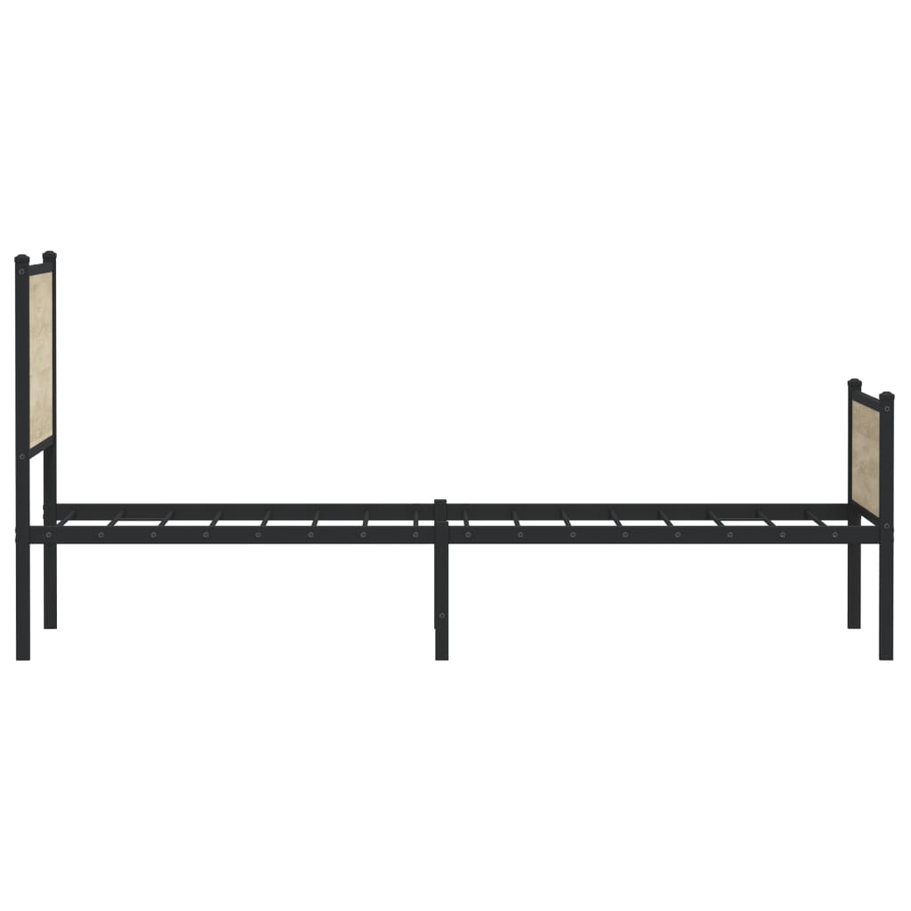 Sengeramme i metall uten madrass sonoma eik 80x200 cm