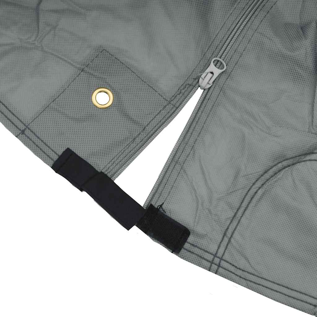 Campingvogntrekk grå 460x250x220 cm ikke-vevet stoff vidaXL