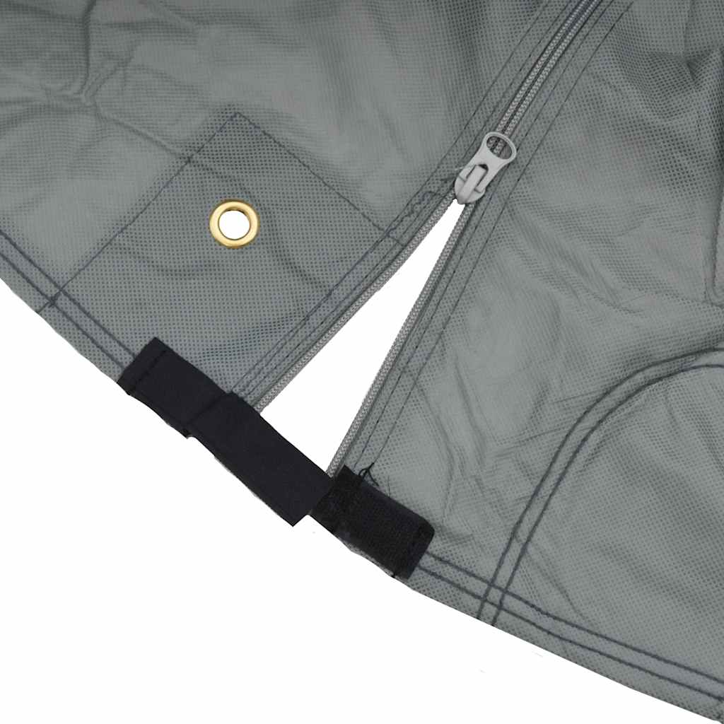 Campingvogntrekk grå 670x250x220 cm ikke-vevet stoff vidaXL