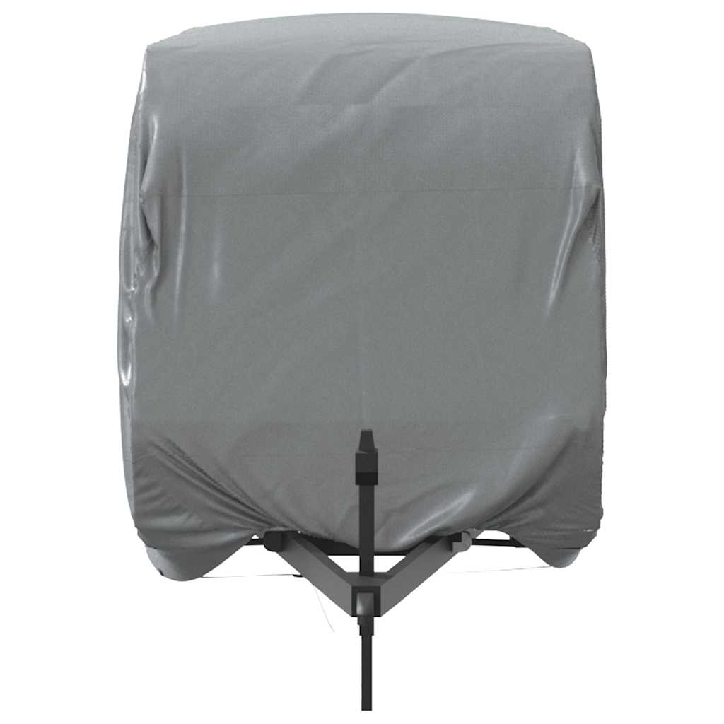 Campingvogntrekk grå 732x250x220 cm ikke-vevet stoff vidaXL