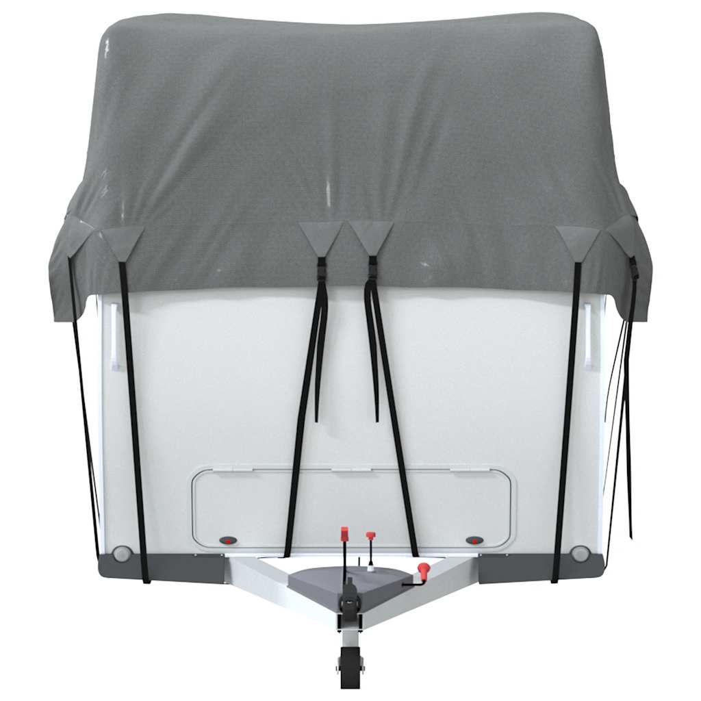 Caravan Taktrekk grå 500x300 cm ikke-vevet stoff vidaXL