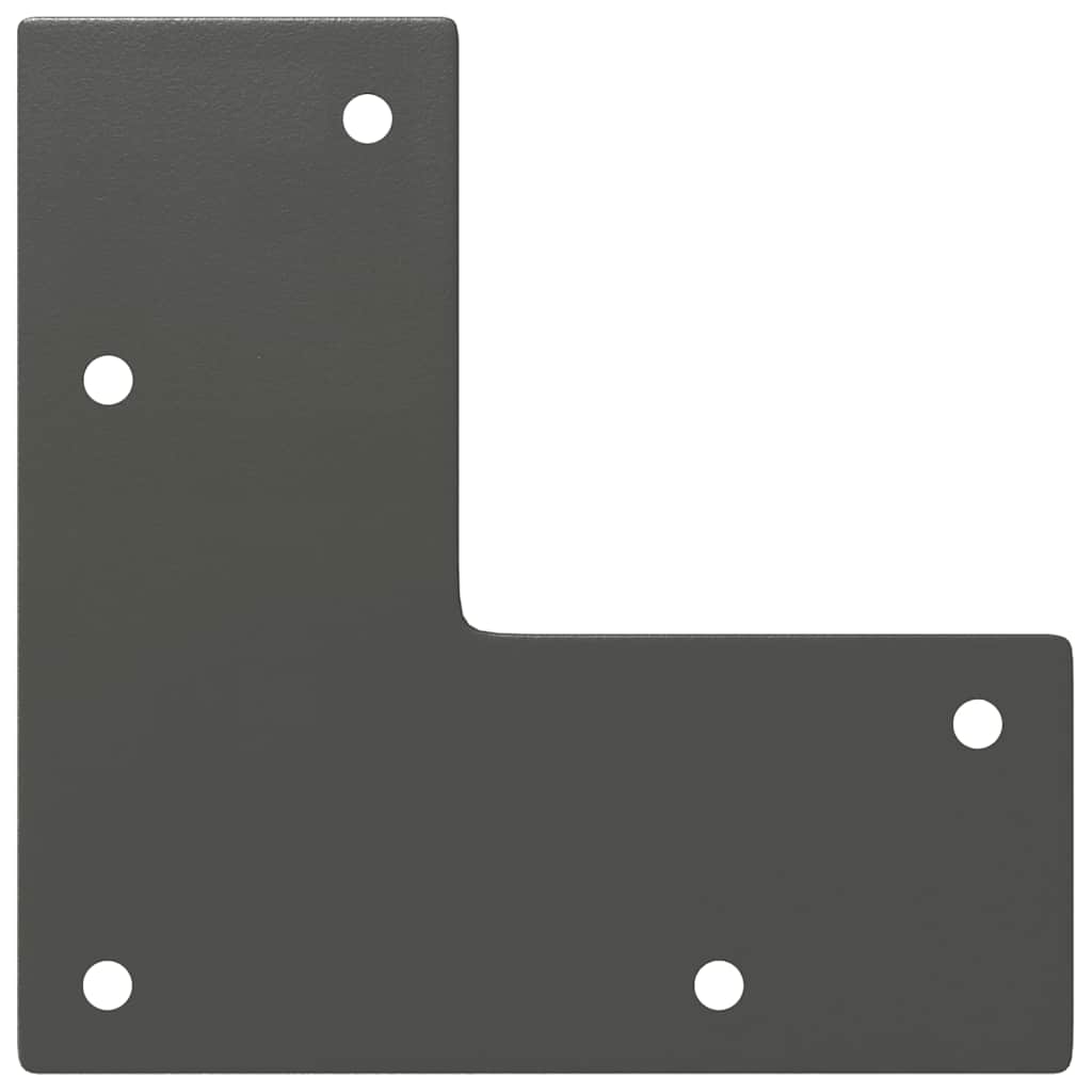 Hårnålsben til salongbord 4 stk antrasitt 42 cm massivt stål