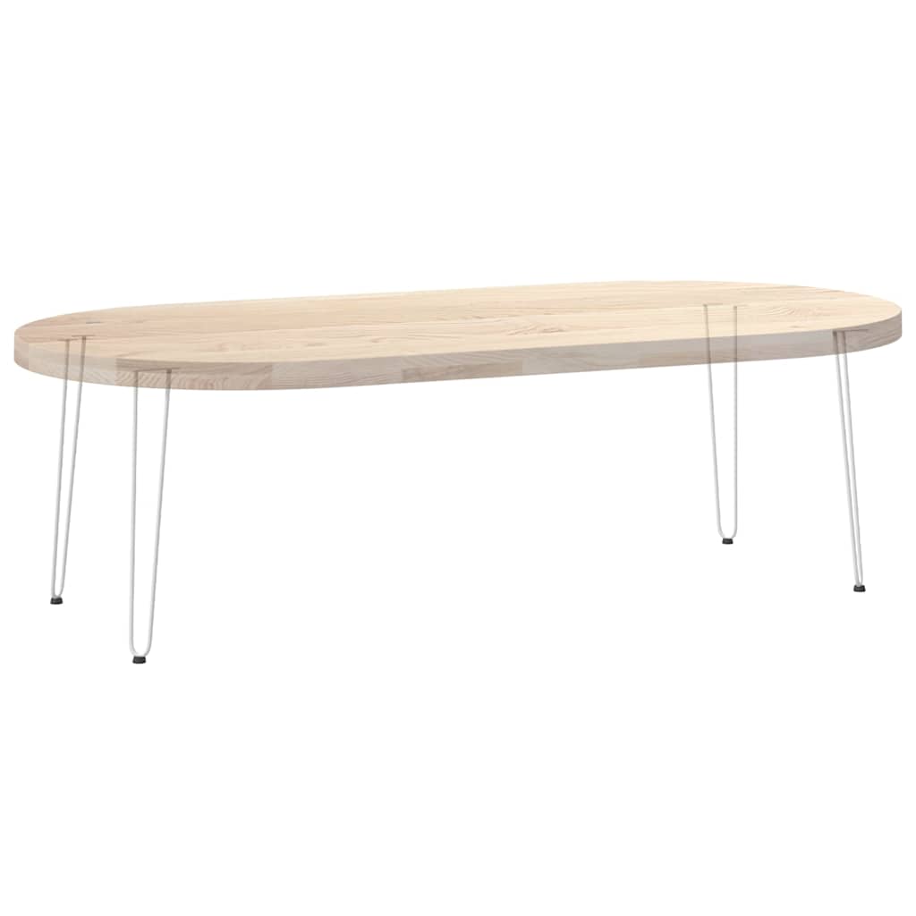 hårnålsben til konsollbord 4 stk hvit 72 cm massivt stål