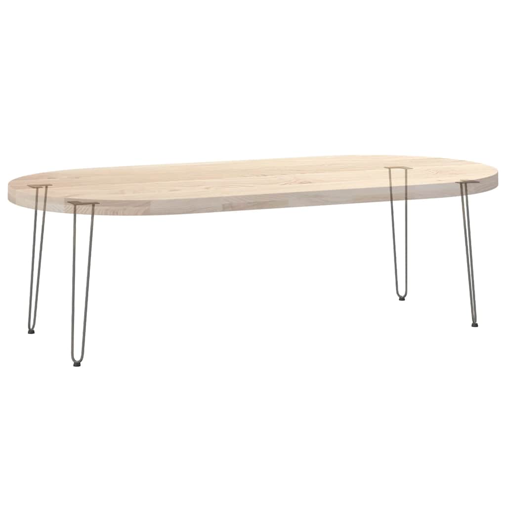 hårnålsben til konsollbord til konsollbord 4 stk naturstål 72 cm massivt stål