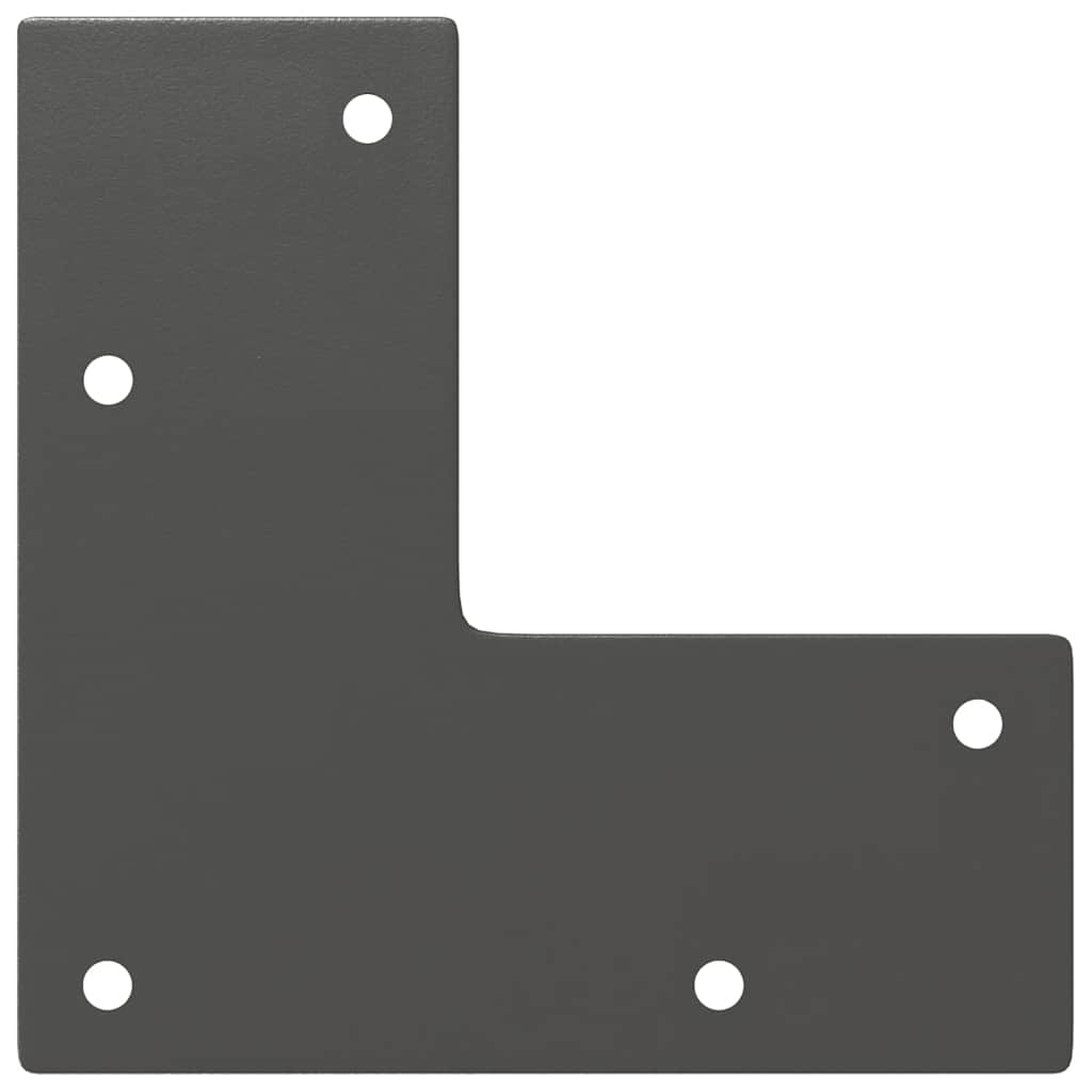 Hårnålsben til salongbord 4 stk antrasitt 20 cm massivt stål