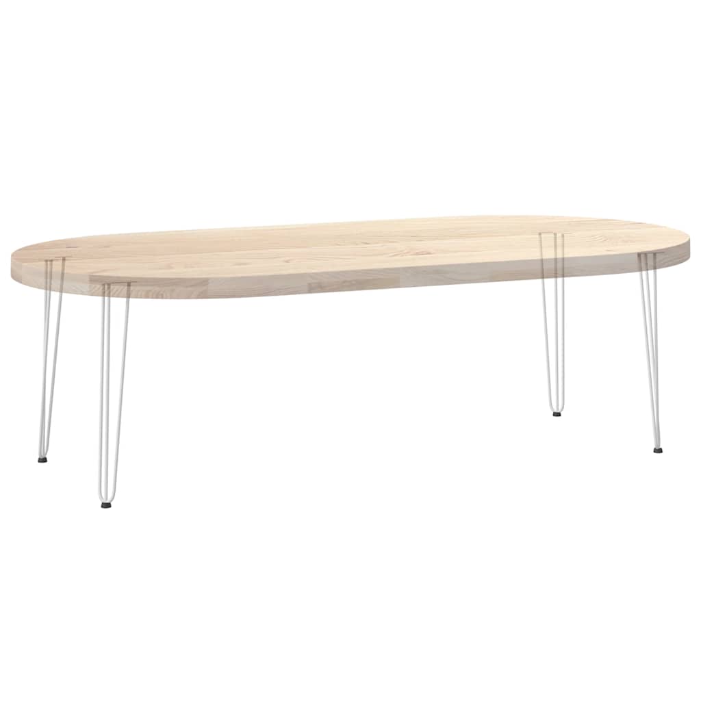 hårnålsben til konsollbord 4 stk hvit 72 cm massivt stål