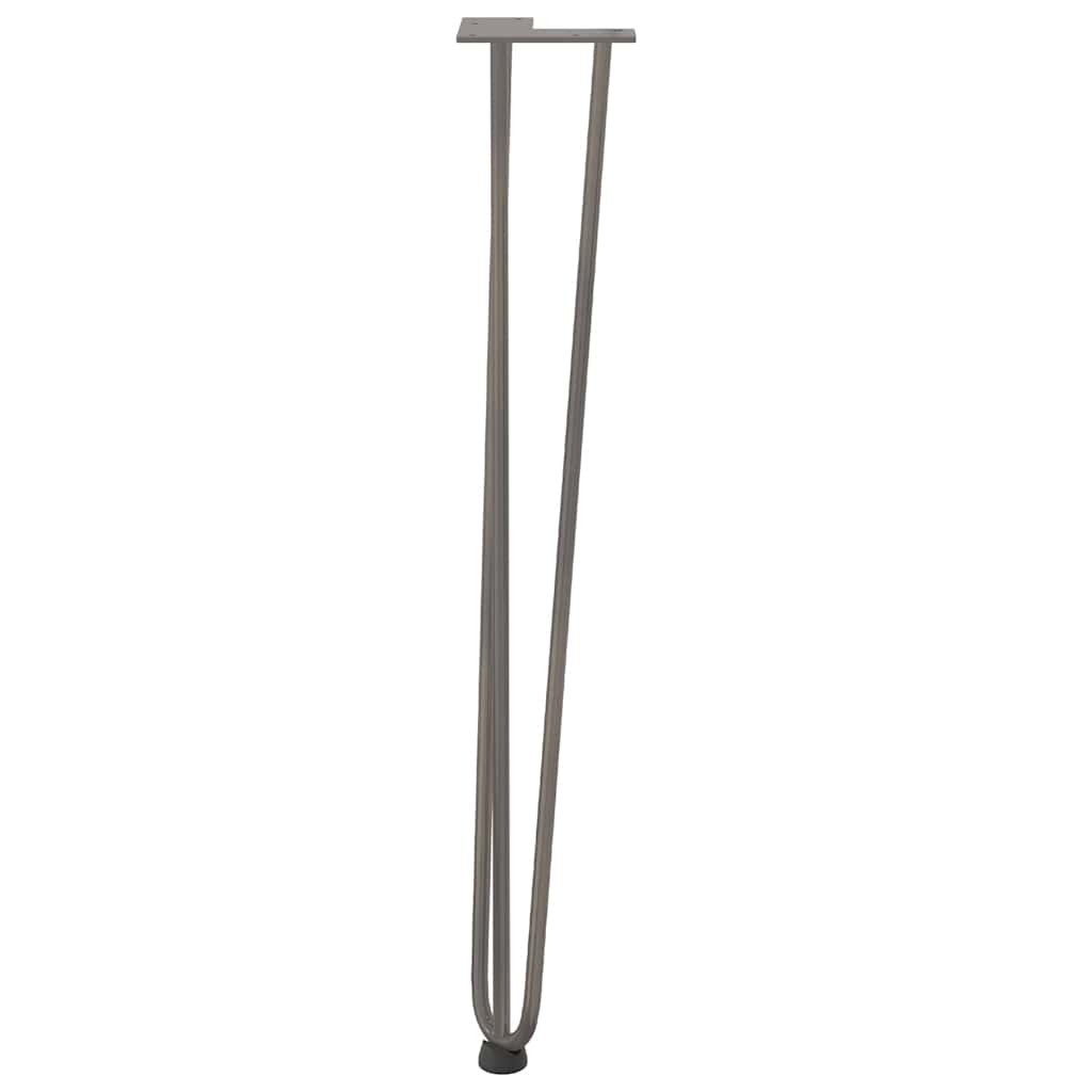 hårnålsben til konsollbord til konsollbord 4 stk naturstål 72 cm massivt stål