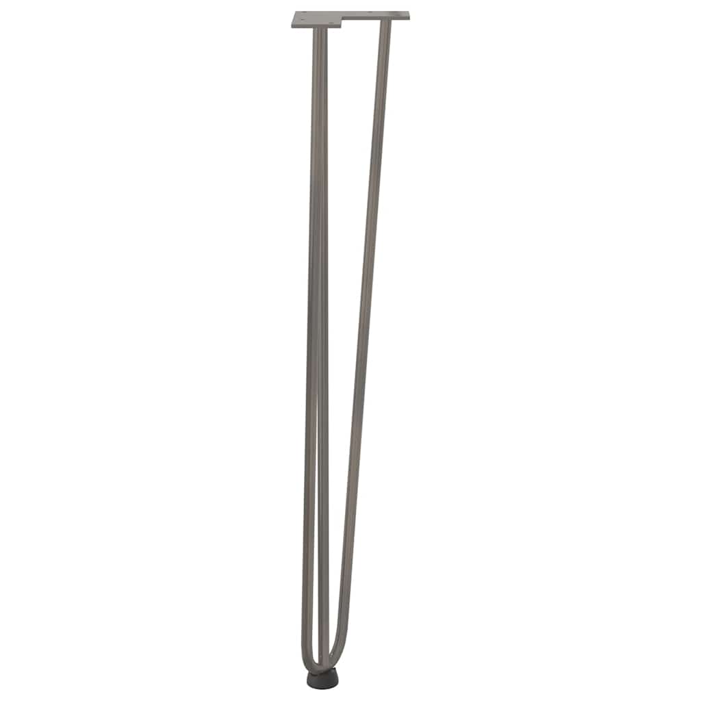 hårnålsben til konsollbord til konsollbord 4 stk naturstål 72 cm massivt stål