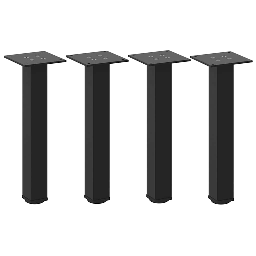 Salongbordben 4 stk svart 30-32 cm stål vidaXL