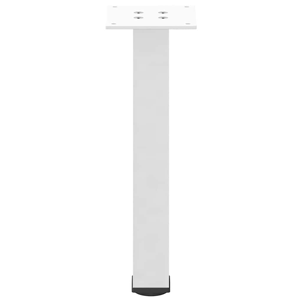 Salongbordben 4 stk hvit 30-32 cm stål