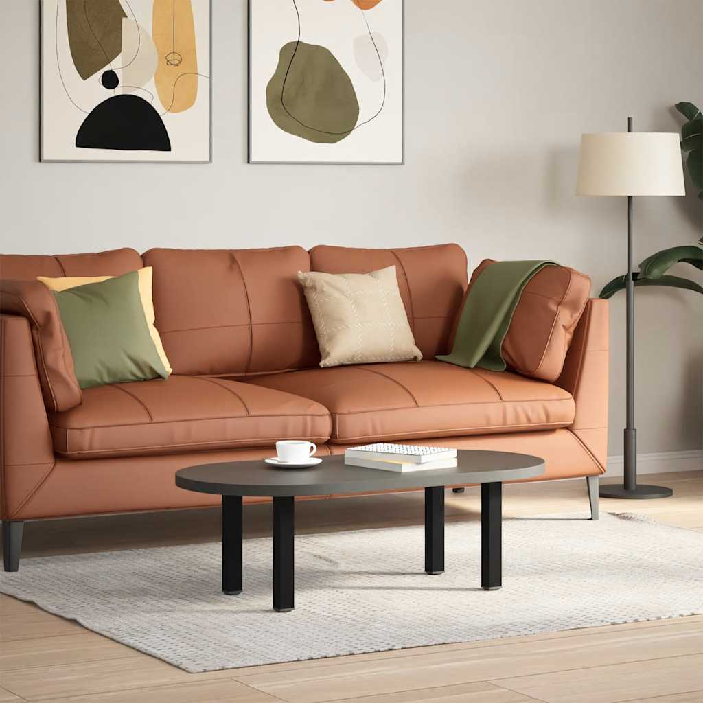 Salongbordben 4 stk svart 42–44 cm stål vidaXL