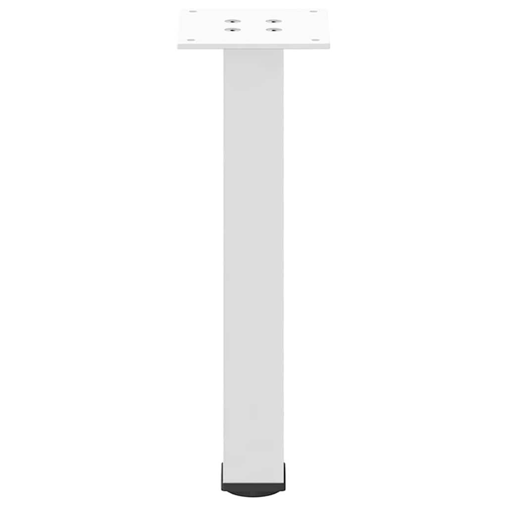 Salongbordben 4 stk hvite 42–44 cm stål vidaXL