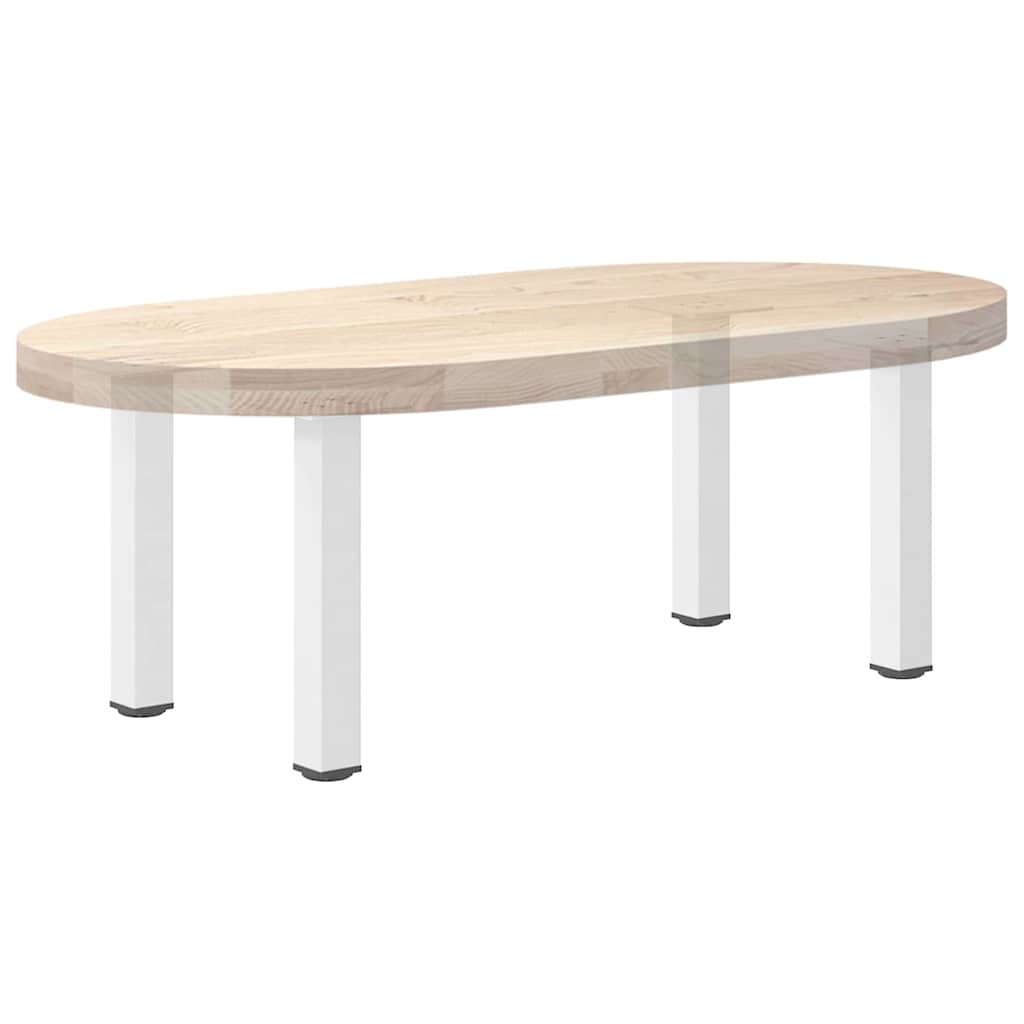 Salongbordben 4 stk hvite 42–44 cm stål vidaXL