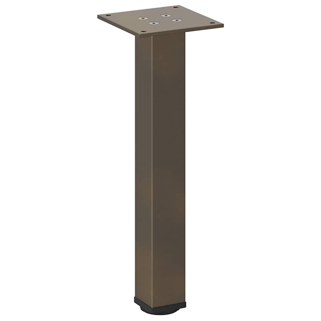 Salongbordben 4 stk naturstål 42–44 cm stål